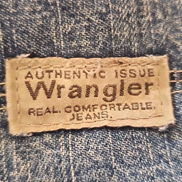 M Blue Wrangler Jean Shorts Sz W36 - Picture 3 of 4